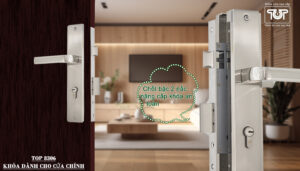 Thân khóa chốt bật 2 nấc